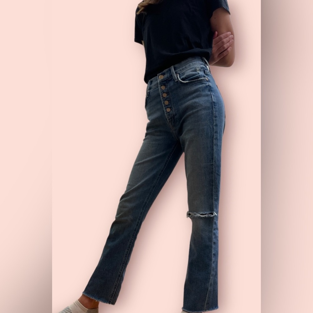 Blue straight leg MOTHER jeans